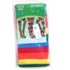 Thigh High Rainbow Stripe Stockings NWT